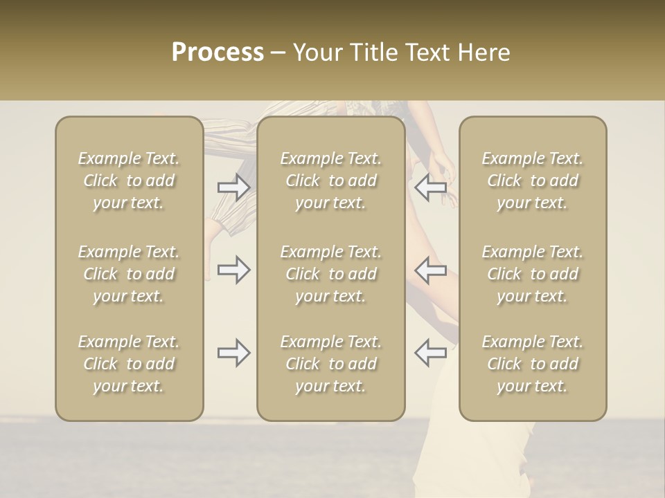 A Man Holding A Child Up In The Air PowerPoint Template