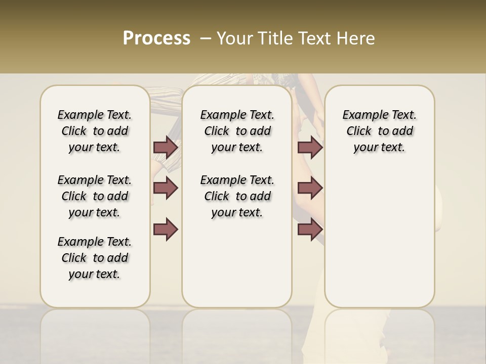 A Man Holding A Child Up In The Air PowerPoint Template