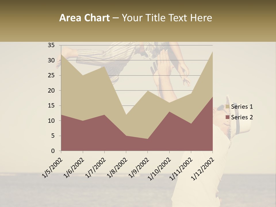 A Man Holding A Child Up In The Air PowerPoint Template