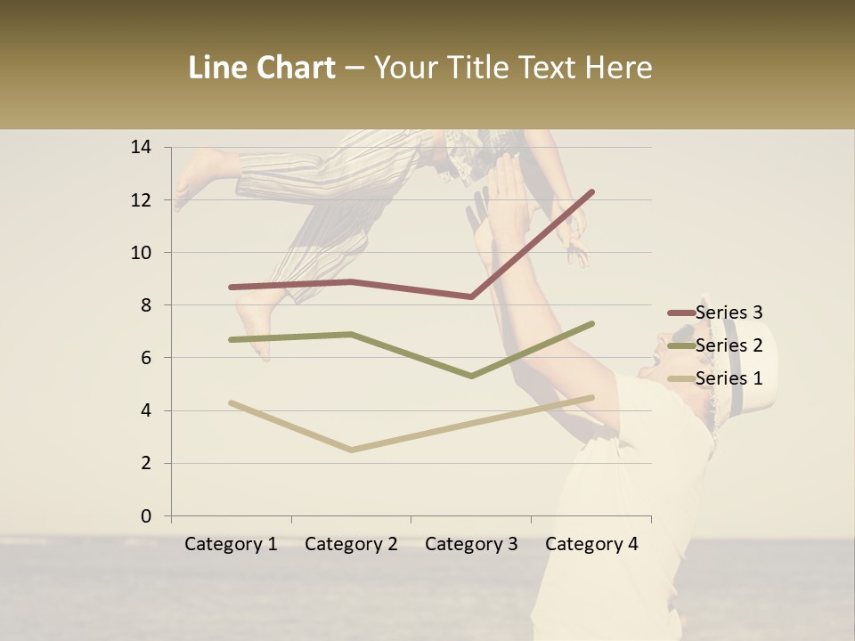 A Man Holding A Child Up In The Air PowerPoint Template