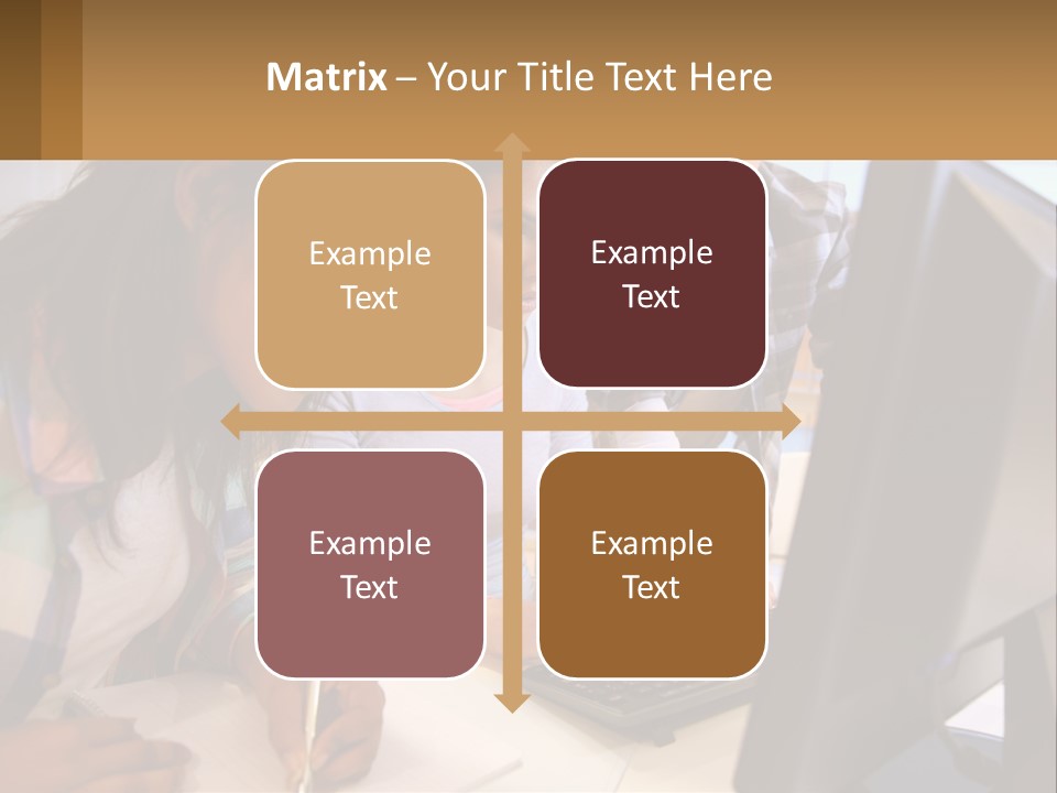 A Group Of People Looking At A Computer Screen PowerPoint Template