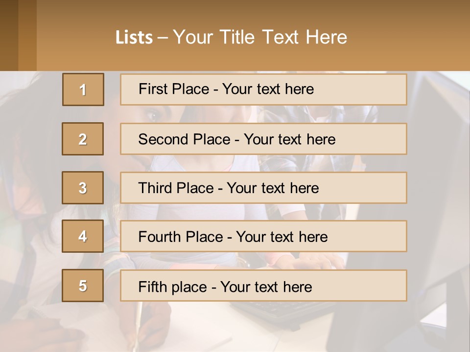 A Group Of People Looking At A Computer Screen PowerPoint Template