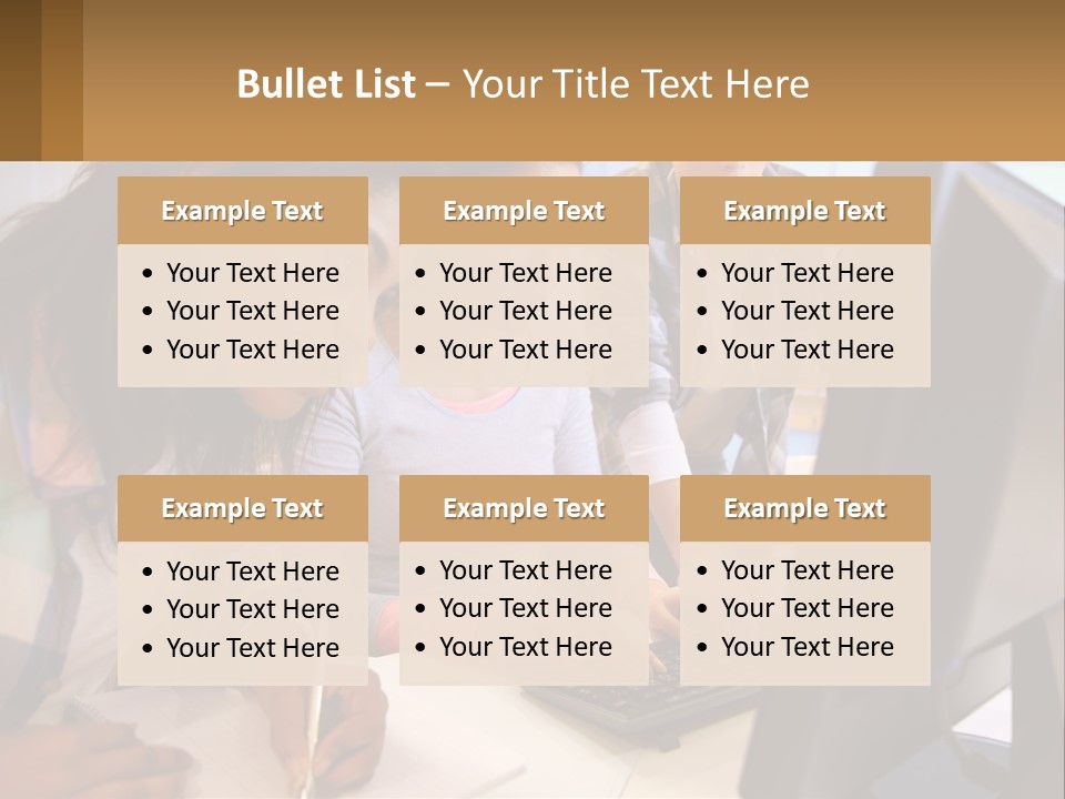 A Group Of People Looking At A Computer Screen PowerPoint Template