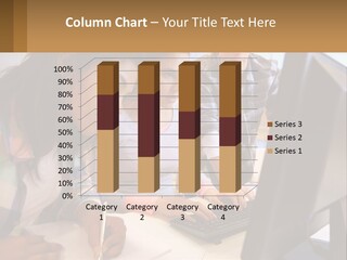 A Group Of People Looking At A Computer Screen PowerPoint Template