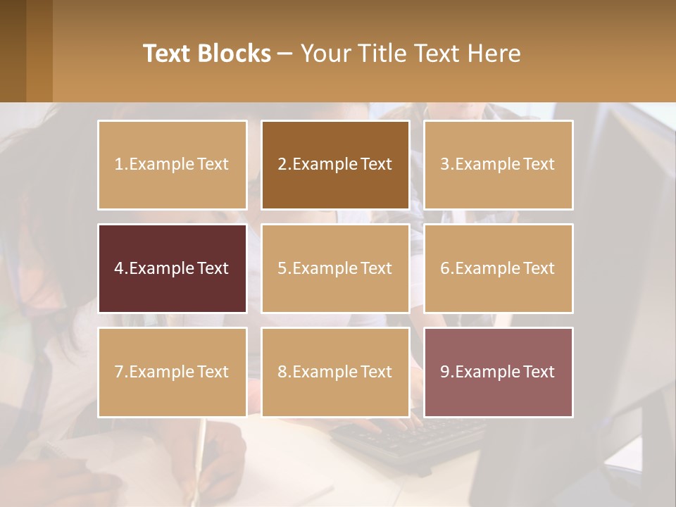 A Group Of People Looking At A Computer Screen PowerPoint Template
