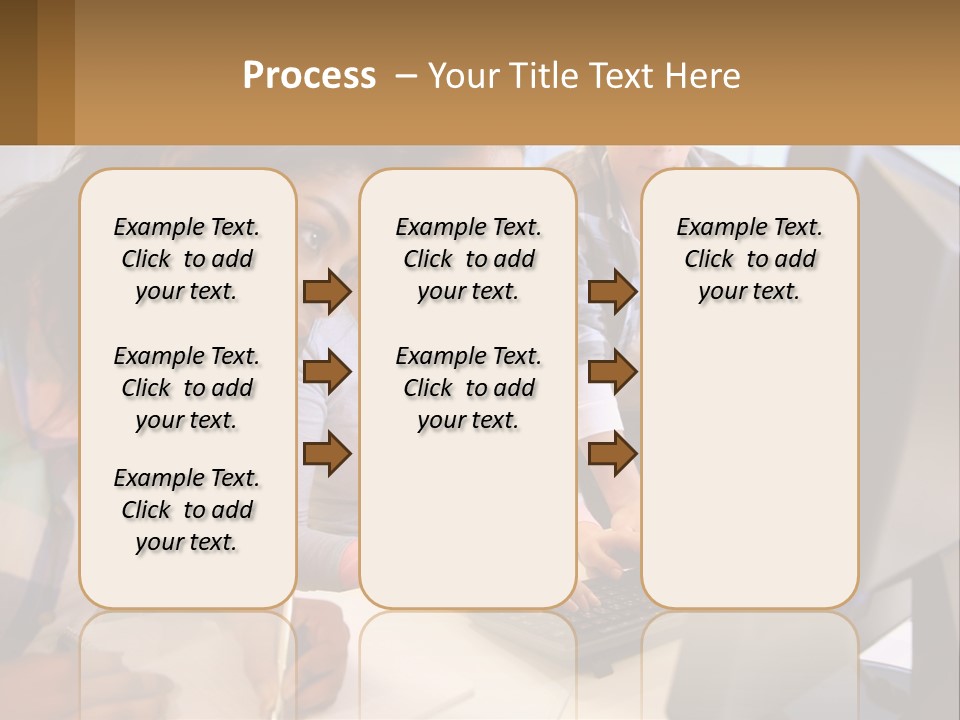 A Group Of People Looking At A Computer Screen PowerPoint Template