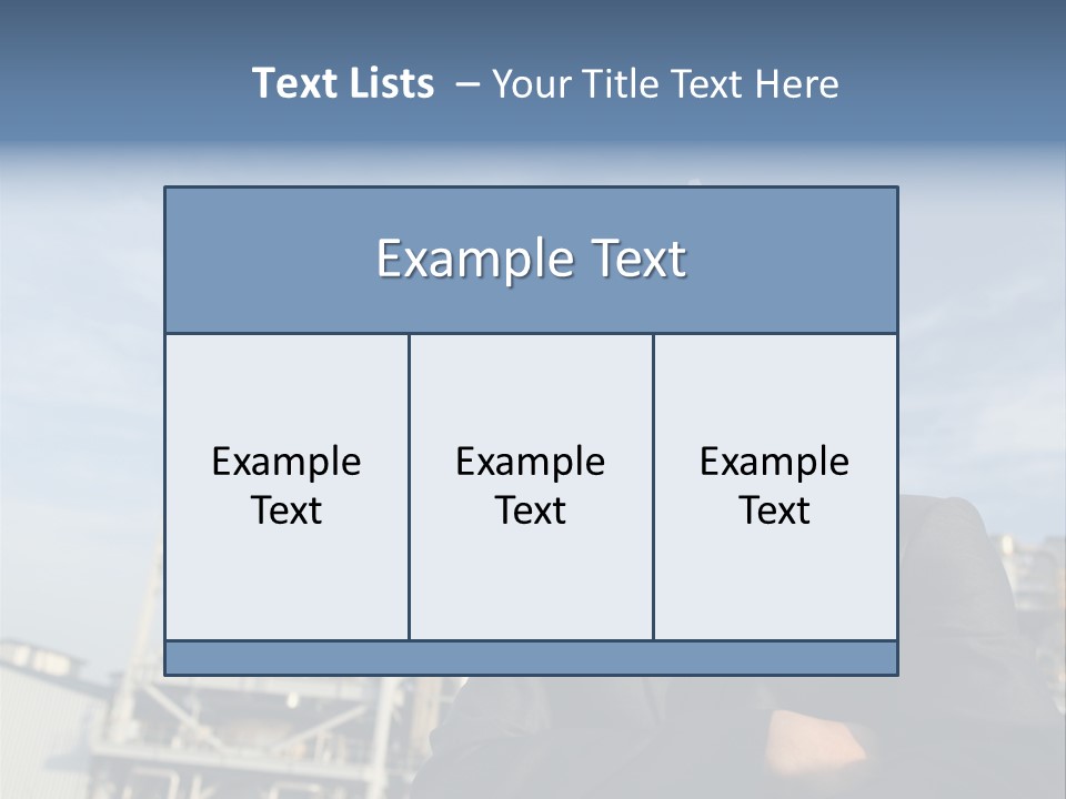 A Man Wearing A Hard Hat Standing In Front Of A Power Plant PowerPoint Template