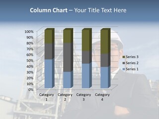 A Man Wearing A Hard Hat Standing In Front Of A Power Plant PowerPoint Template