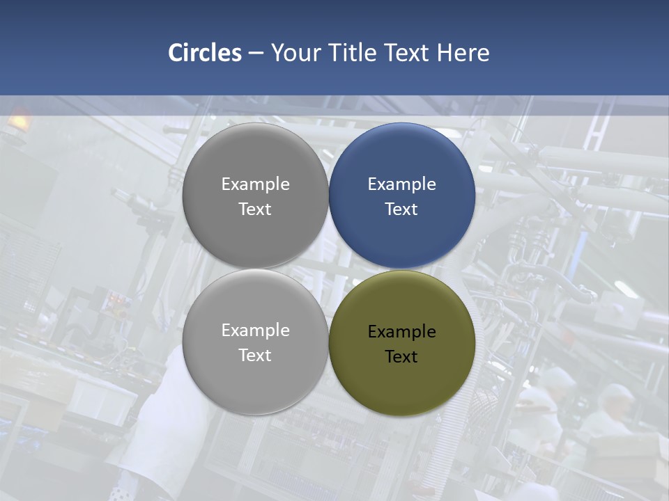 A Factory Filled With Lots Of Machines And Workers PowerPoint Template