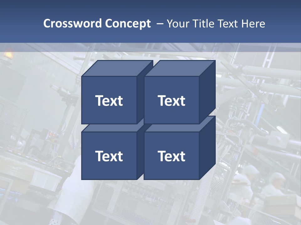 A Factory Filled With Lots Of Machines And Workers PowerPoint Template
