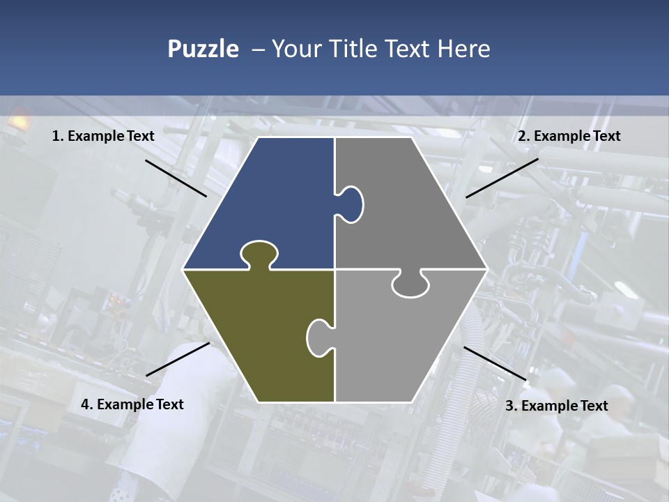 A Factory Filled With Lots Of Machines And Workers PowerPoint Template