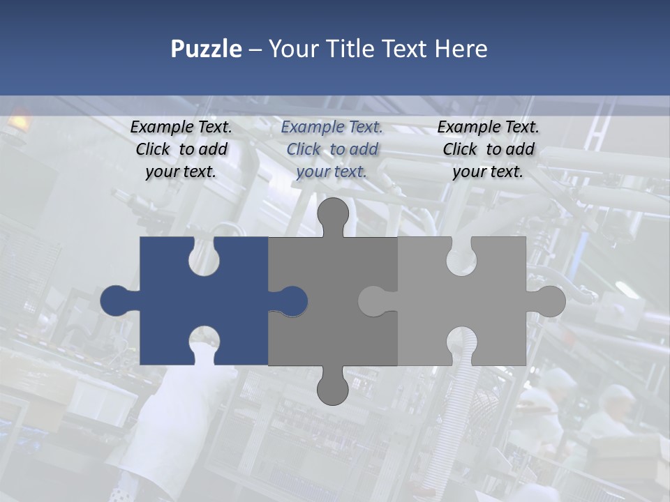 A Factory Filled With Lots Of Machines And Workers PowerPoint Template