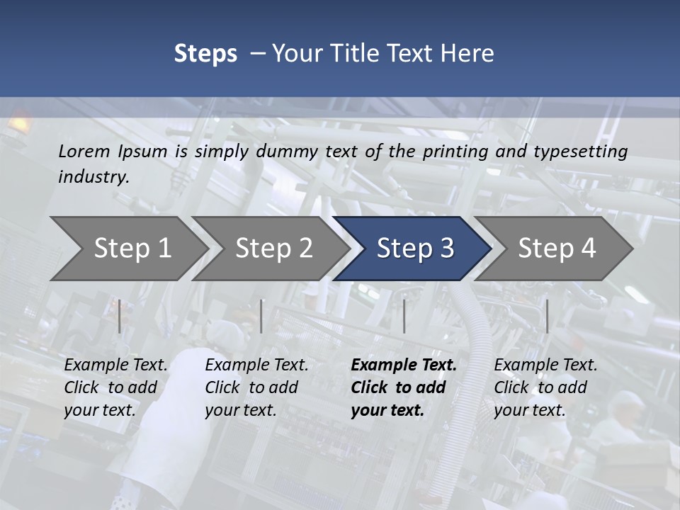 A Factory Filled With Lots Of Machines And Workers PowerPoint Template