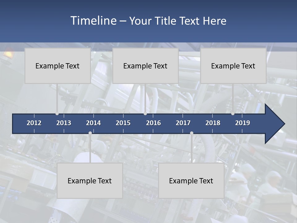 A Factory Filled With Lots Of Machines And Workers PowerPoint Template