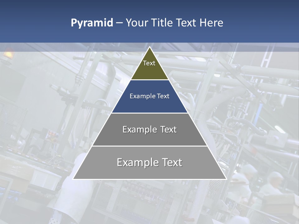 A Factory Filled With Lots Of Machines And Workers PowerPoint Template