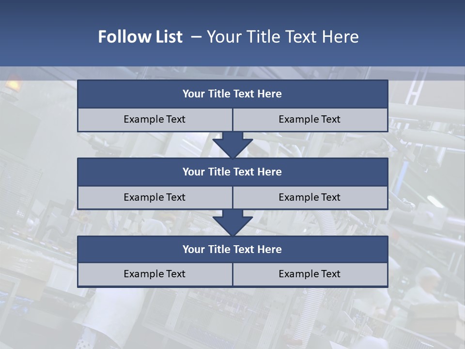 A Factory Filled With Lots Of Machines And Workers PowerPoint Template