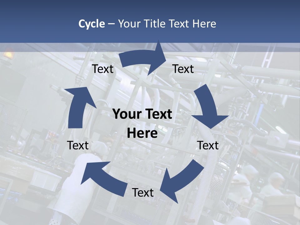 A Factory Filled With Lots Of Machines And Workers PowerPoint Template