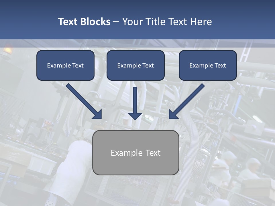 A Factory Filled With Lots Of Machines And Workers PowerPoint Template