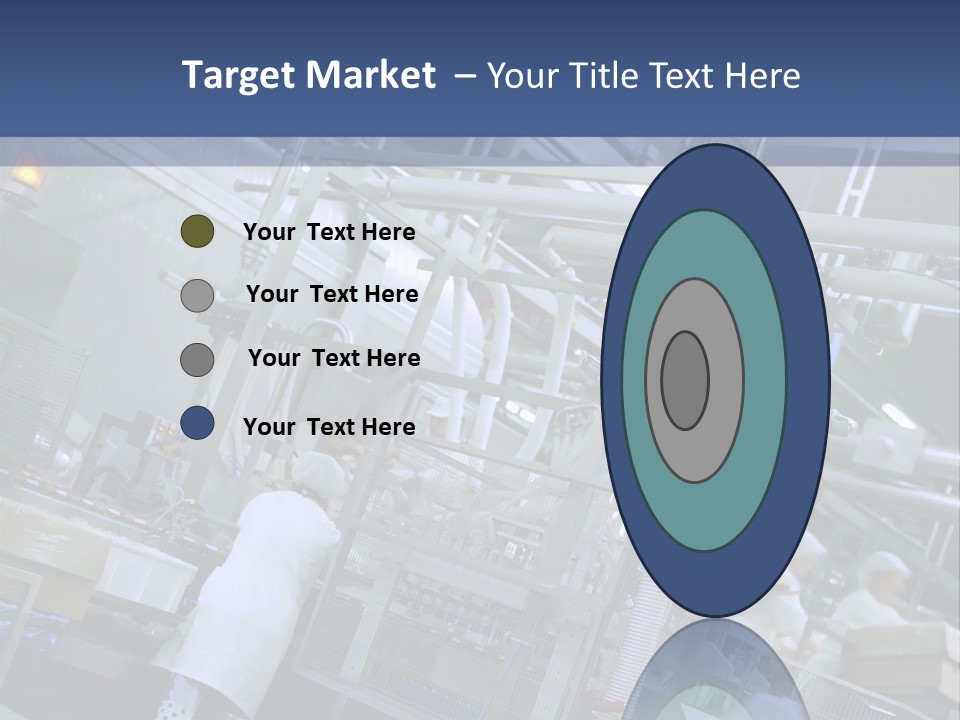 A Factory Filled With Lots Of Machines And Workers PowerPoint Template