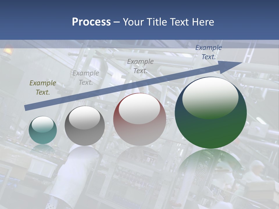 A Factory Filled With Lots Of Machines And Workers PowerPoint Template