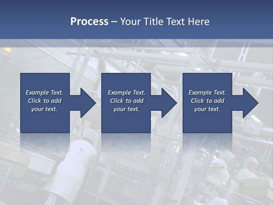 A Factory Filled With Lots Of Machines And Workers PowerPoint Template