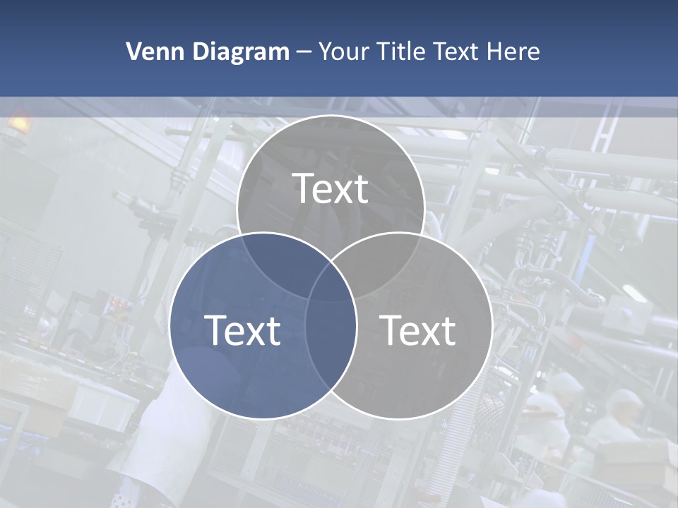 A Factory Filled With Lots Of Machines And Workers PowerPoint Template