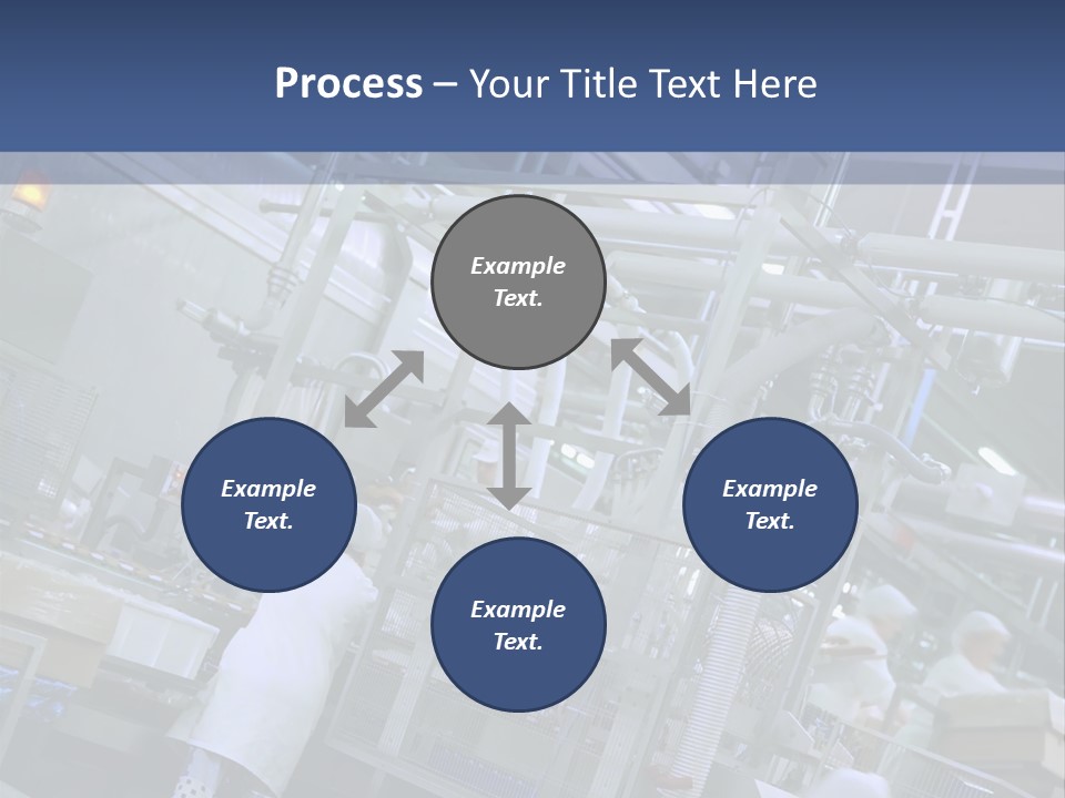 A Factory Filled With Lots Of Machines And Workers PowerPoint Template