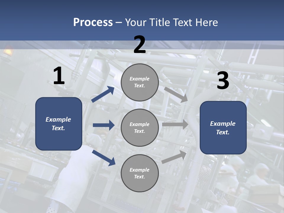 A Factory Filled With Lots Of Machines And Workers PowerPoint Template