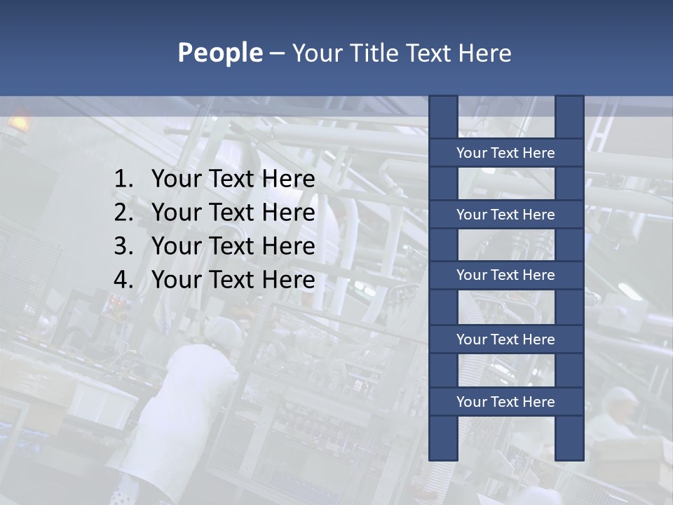 A Factory Filled With Lots Of Machines And Workers PowerPoint Template