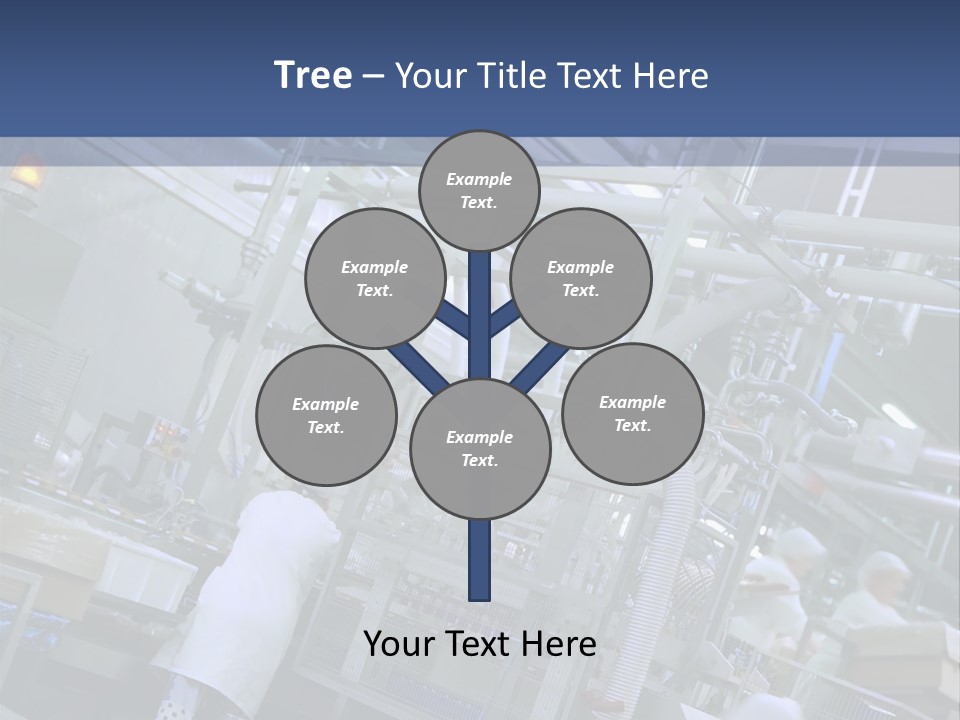 A Factory Filled With Lots Of Machines And Workers PowerPoint Template