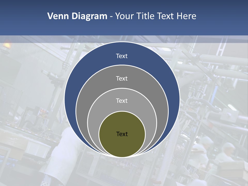 A Factory Filled With Lots Of Machines And Workers PowerPoint Template