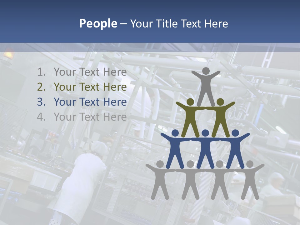 A Factory Filled With Lots Of Machines And Workers PowerPoint Template