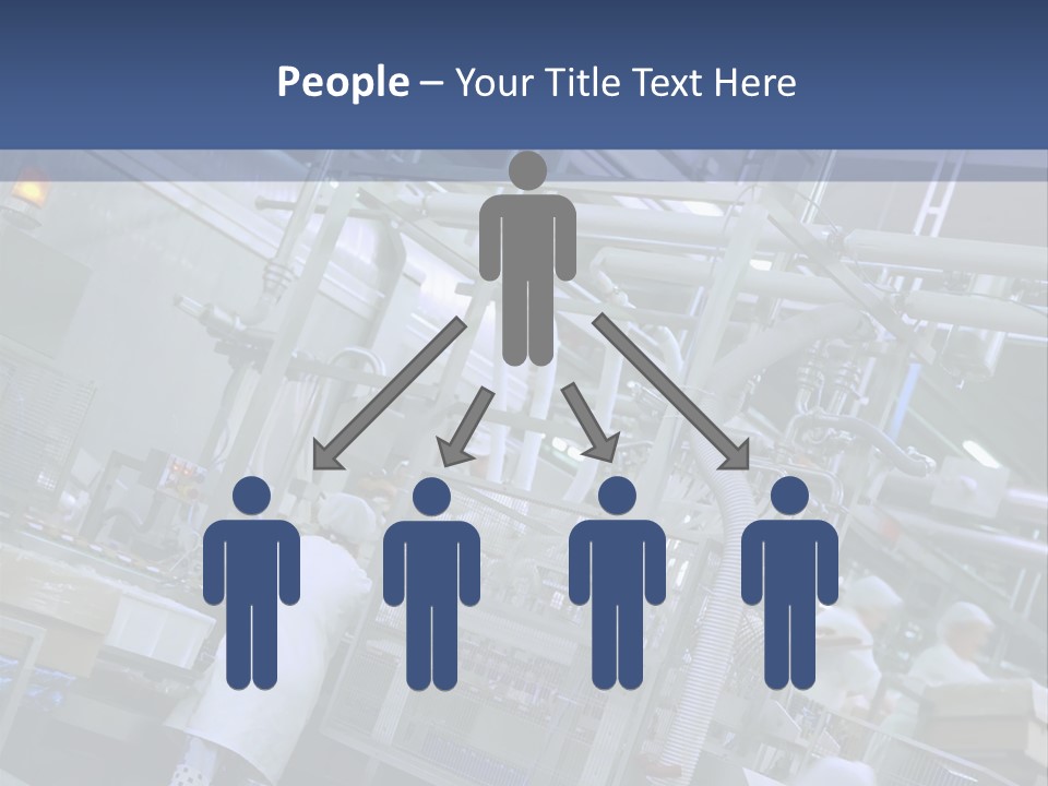 A Factory Filled With Lots Of Machines And Workers PowerPoint Template