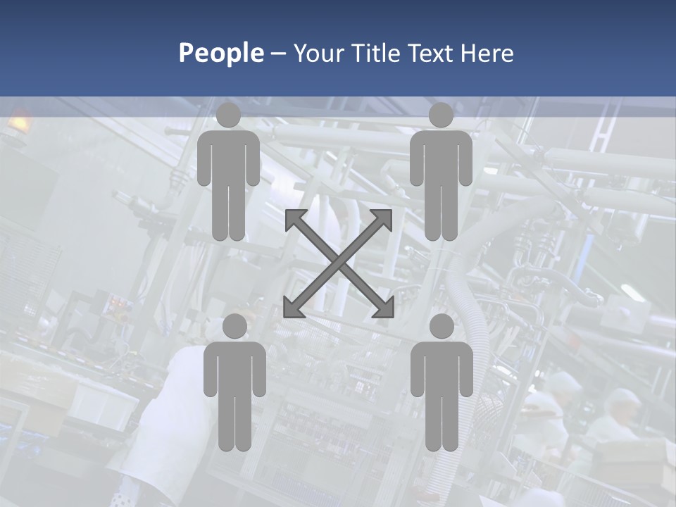 A Factory Filled With Lots Of Machines And Workers PowerPoint Template