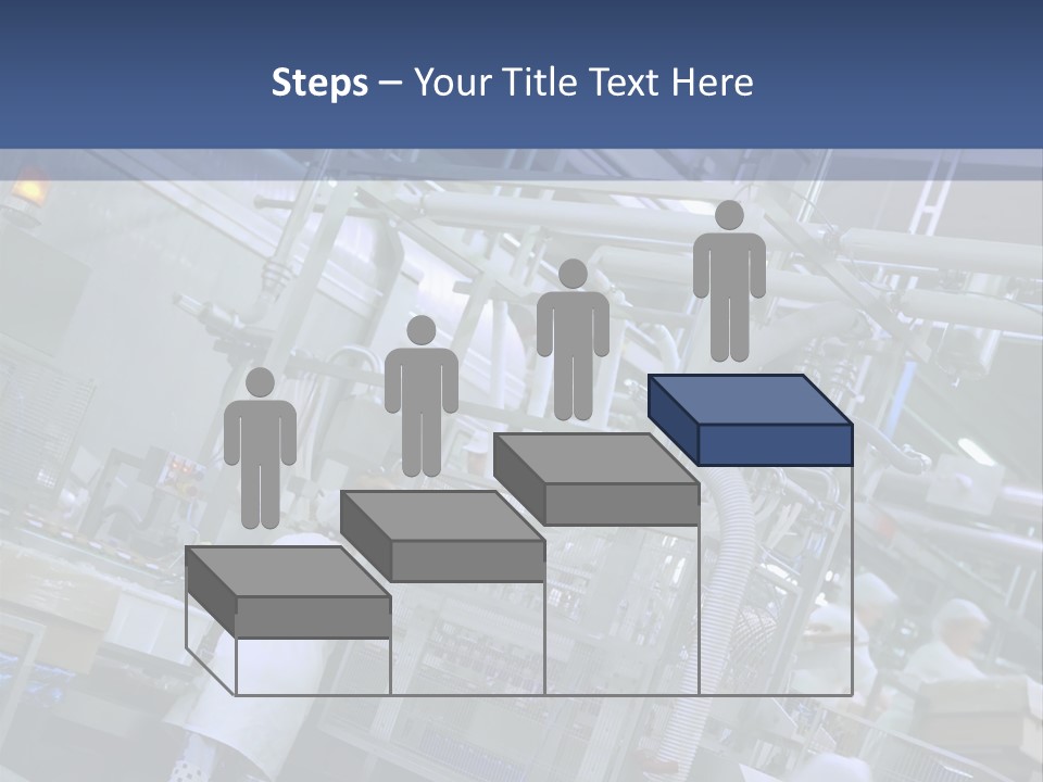 A Factory Filled With Lots Of Machines And Workers PowerPoint Template