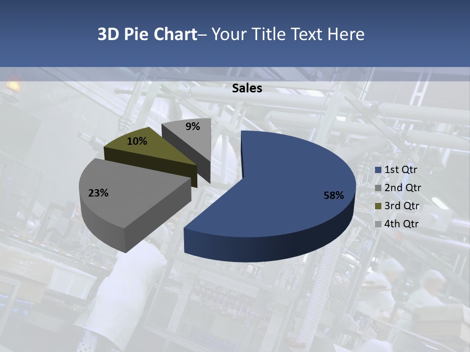 A Factory Filled With Lots Of Machines And Workers PowerPoint Template