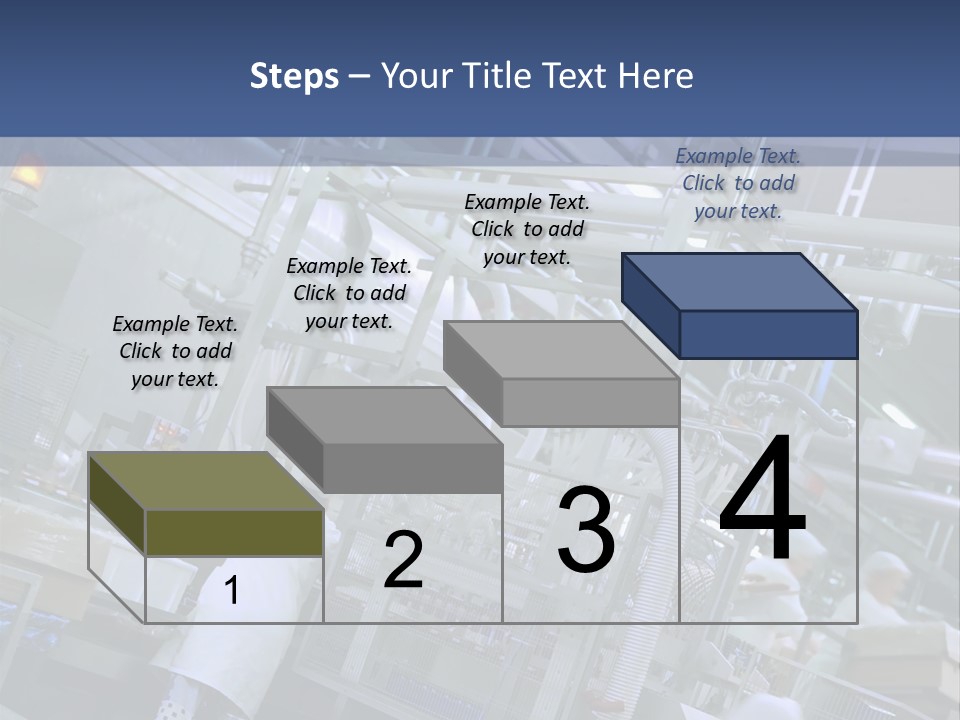 A Factory Filled With Lots Of Machines And Workers PowerPoint Template