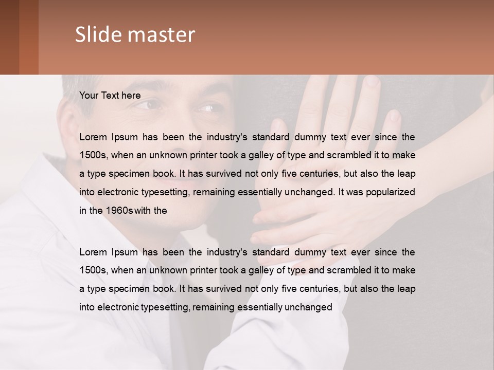 A Man And A Woman Hugging Each Other PowerPoint Template