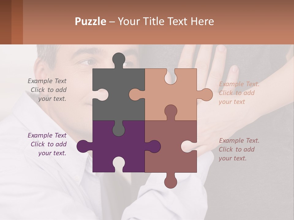 A Man And A Woman Hugging Each Other PowerPoint Template