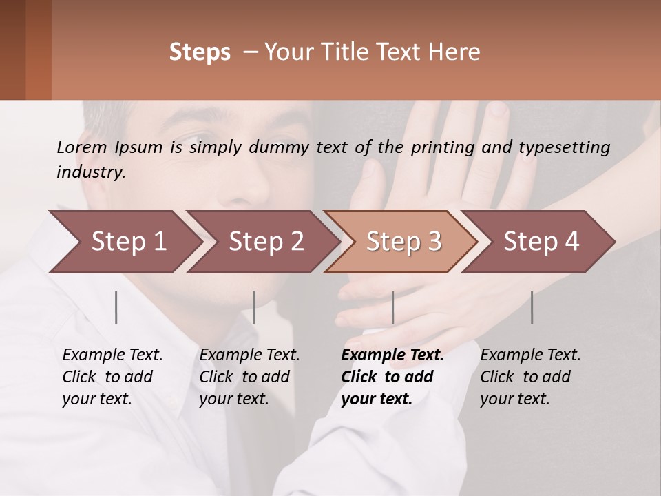 A Man And A Woman Hugging Each Other PowerPoint Template