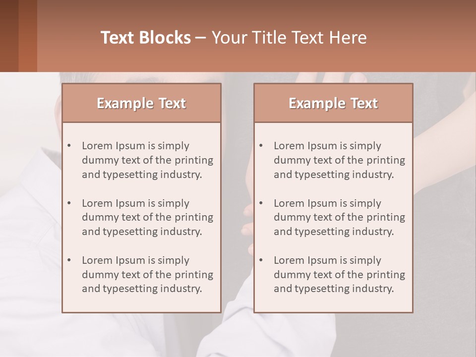 A Man And A Woman Hugging Each Other PowerPoint Template