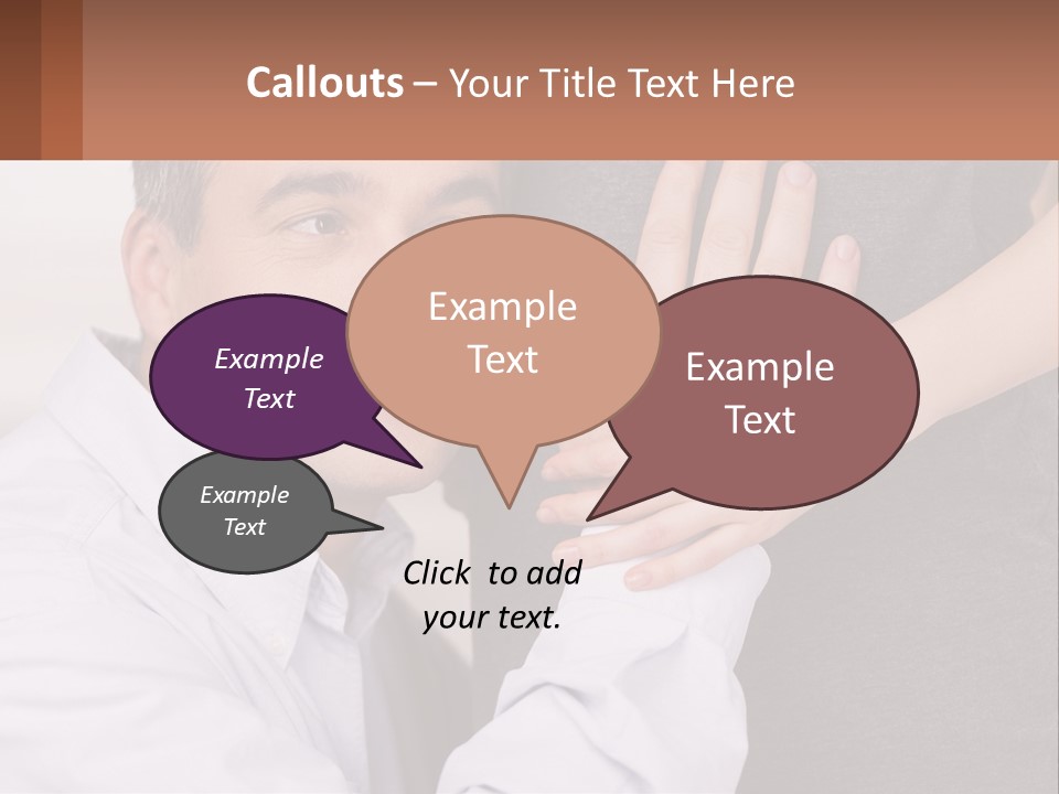 A Man And A Woman Hugging Each Other PowerPoint Template