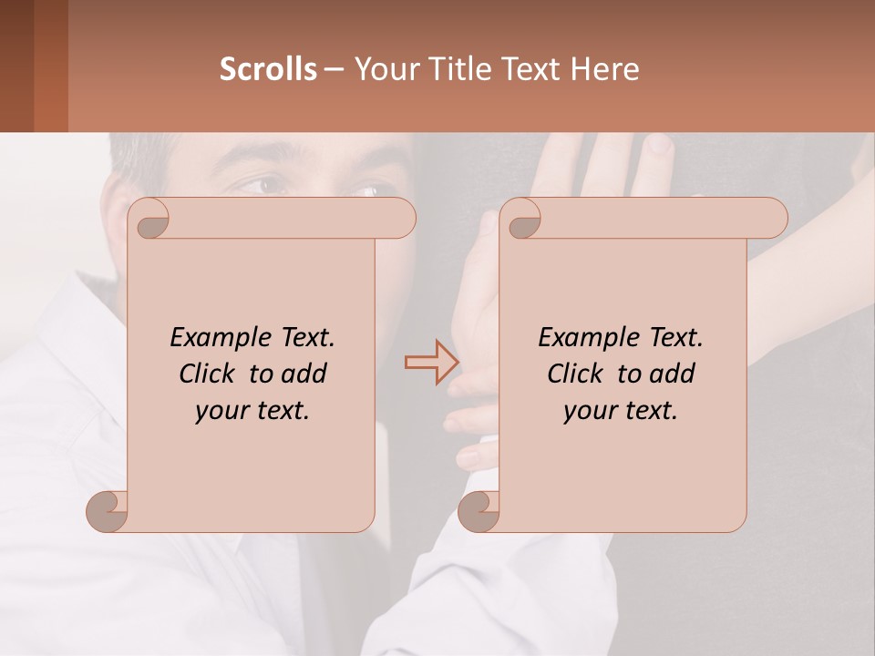 A Man And A Woman Hugging Each Other PowerPoint Template