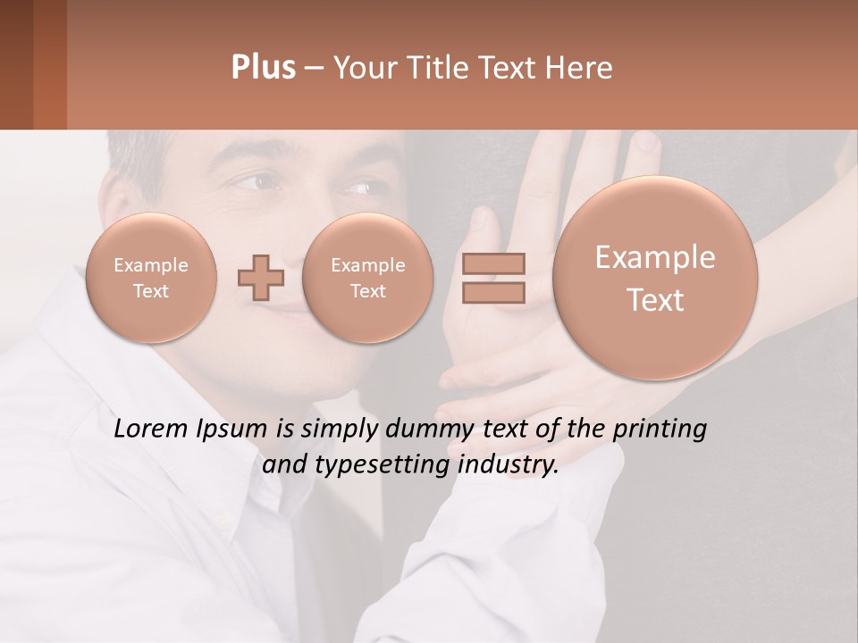 A Man And A Woman Hugging Each Other PowerPoint Template