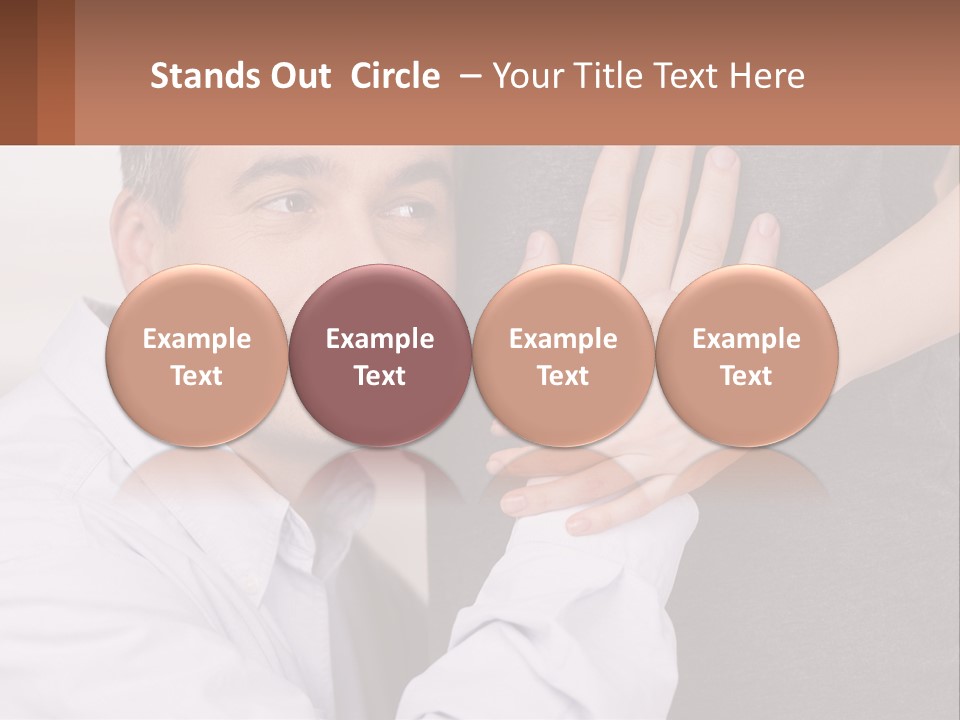 A Man And A Woman Hugging Each Other PowerPoint Template