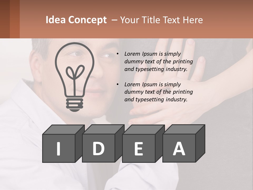 A Man And A Woman Hugging Each Other PowerPoint Template