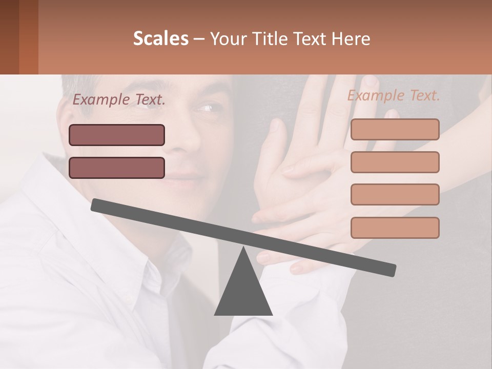 A Man And A Woman Hugging Each Other PowerPoint Template