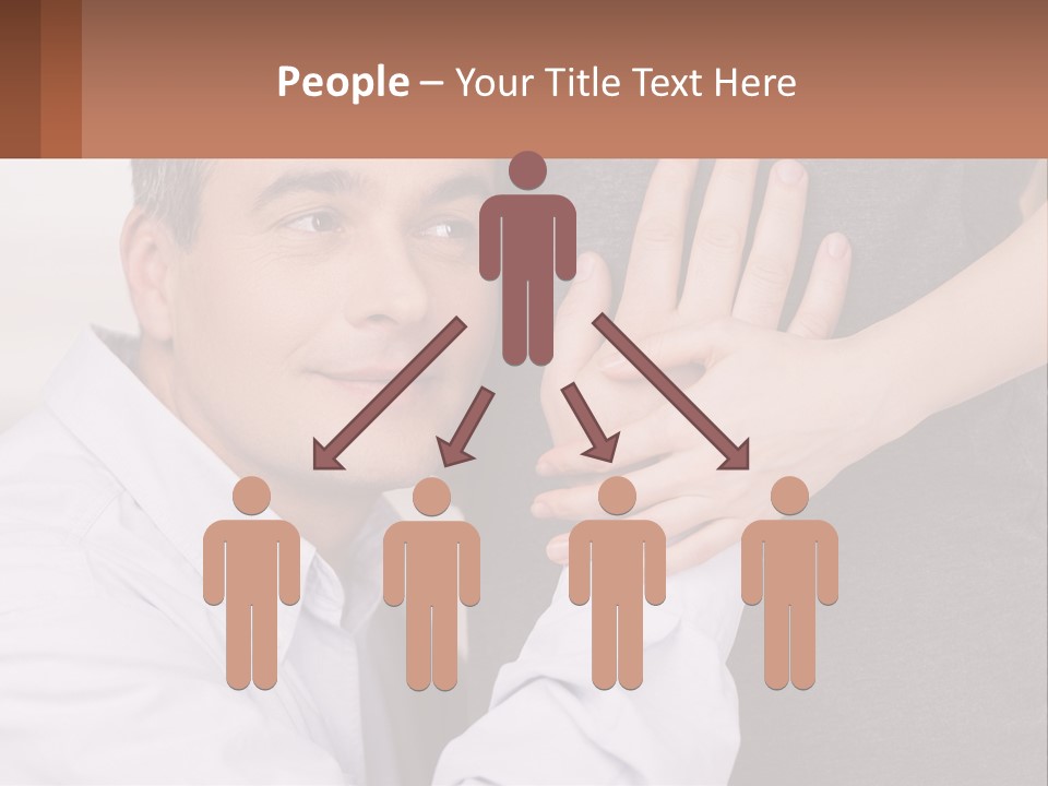 A Man And A Woman Hugging Each Other PowerPoint Template