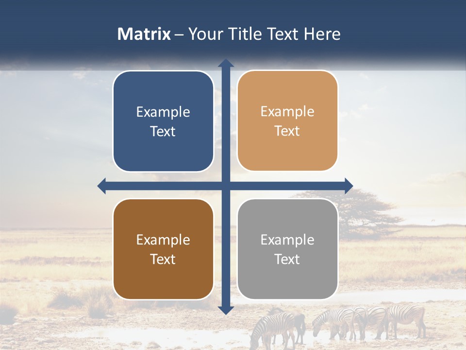 A Group Of Elephants In A Field With A Tree In The Background PowerPoint Template