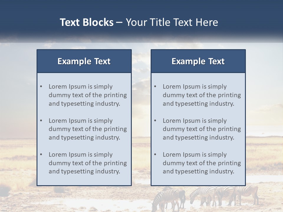 A Group Of Elephants In A Field With A Tree In The Background PowerPoint Template